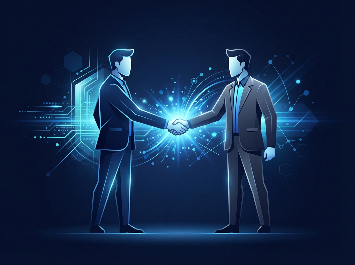 A referral partner passing a lead to a contractor