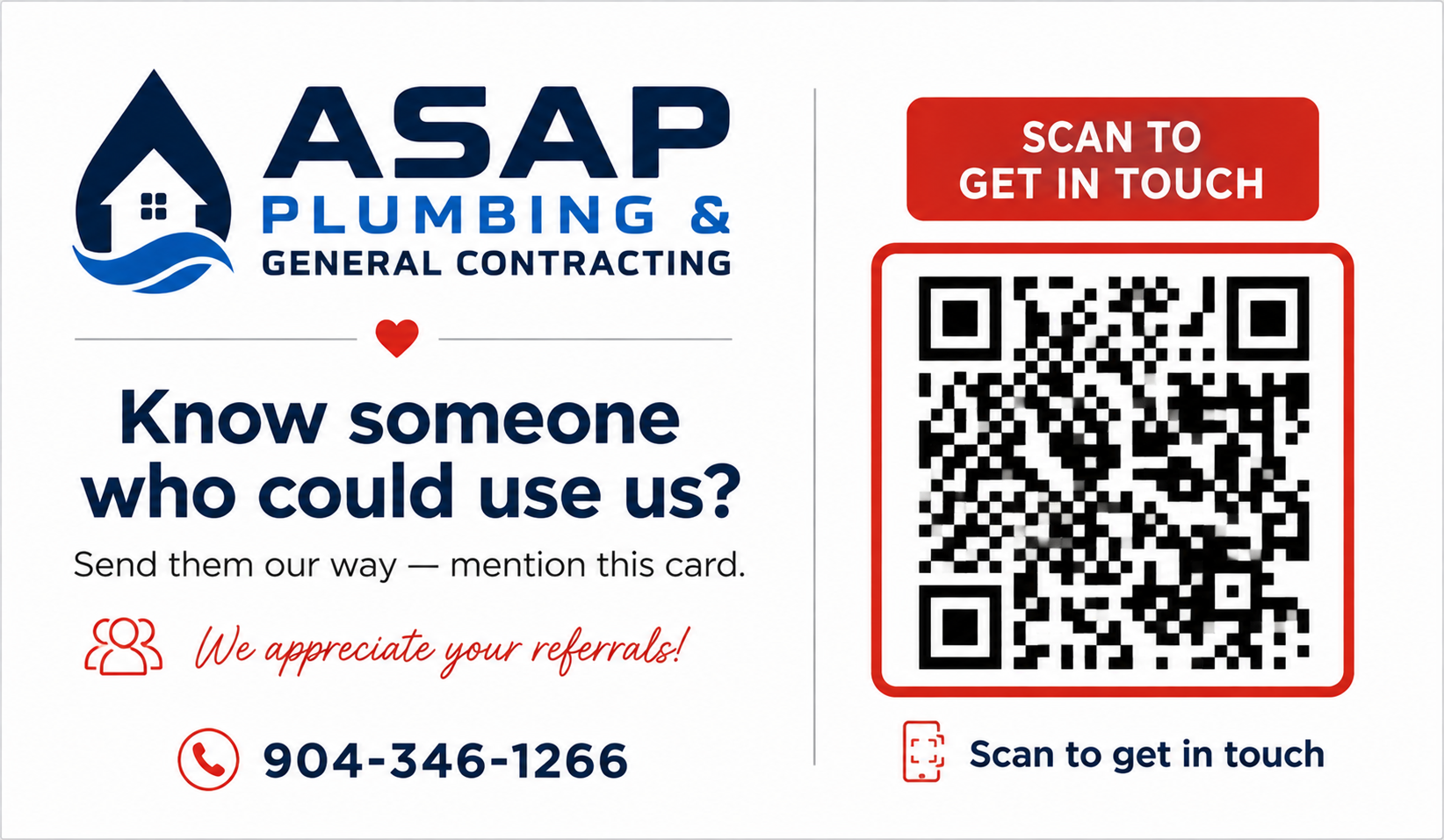 The back of a Smartly Card refer-a-neighbor card