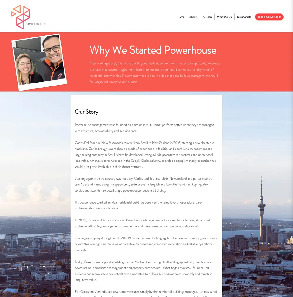 Powerhouse Management Section 4 original site before rebuild