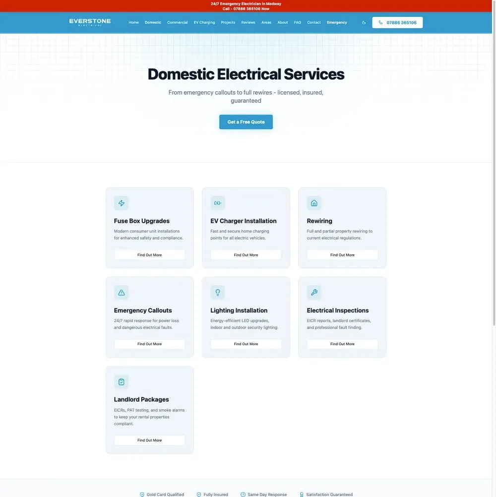 Everstone Electrical Domestic Electrical Services