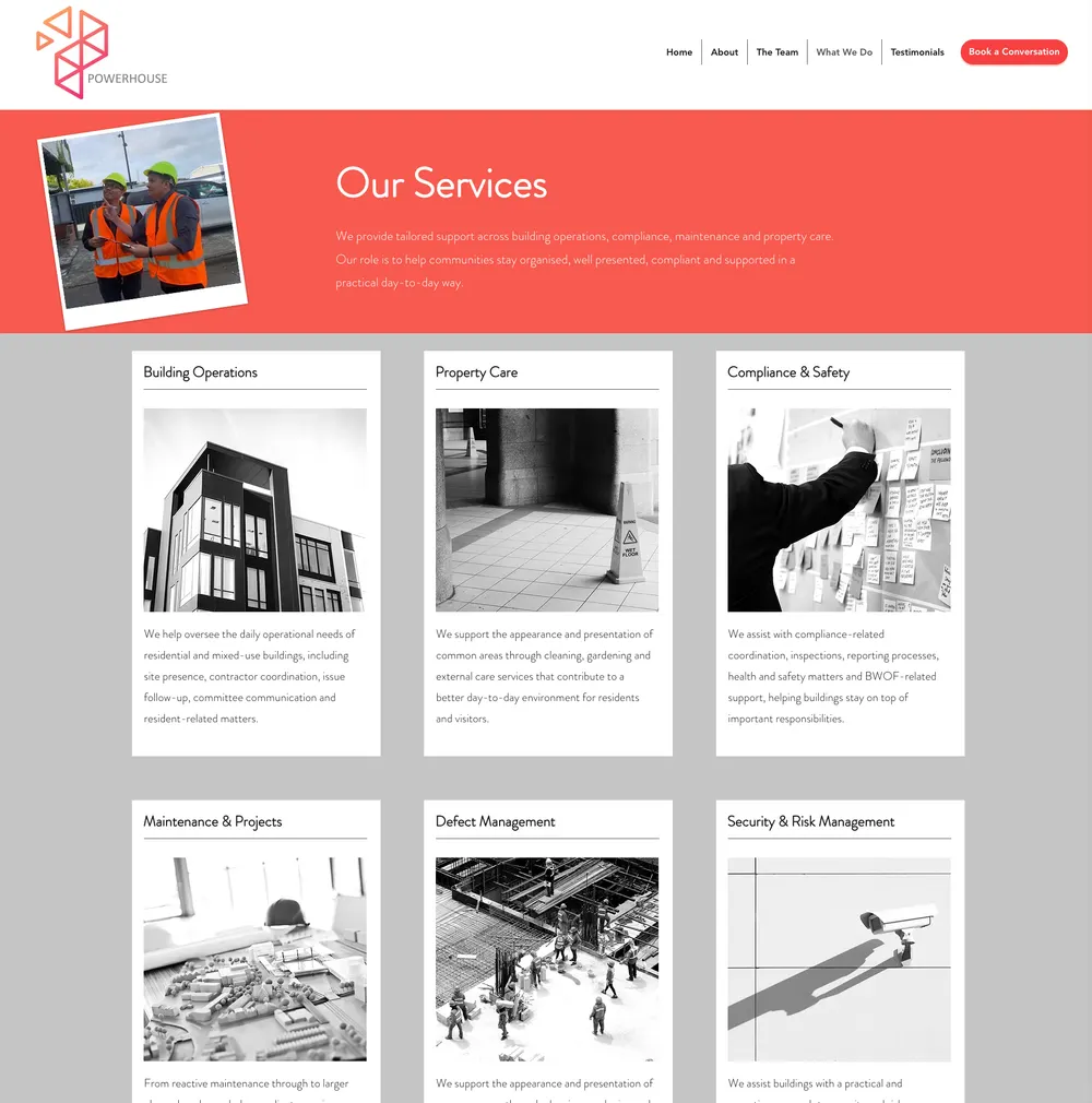 Powerhouse Management Section 7 original site before rebuild