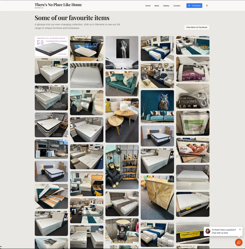 There's No Place Like Home Gallery Page rebuild after transformation