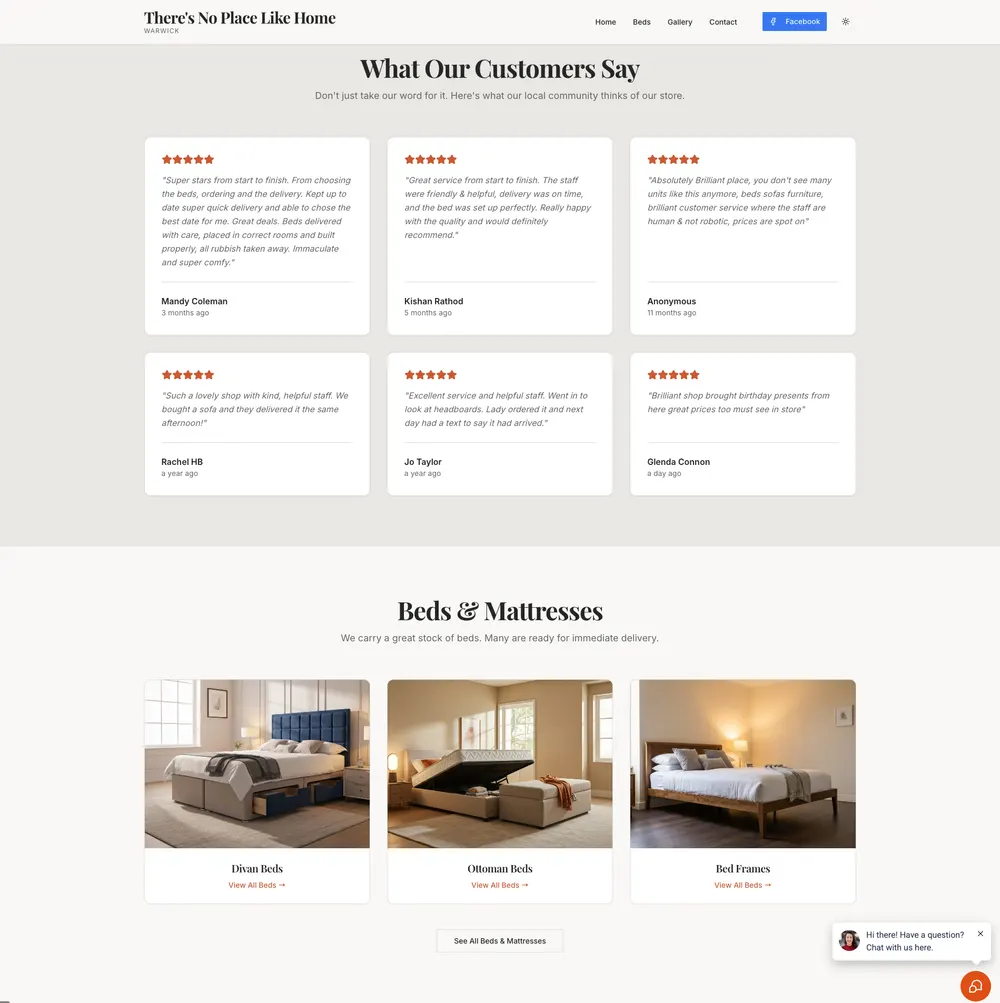 There's No Place Like Home Testimonials (New)