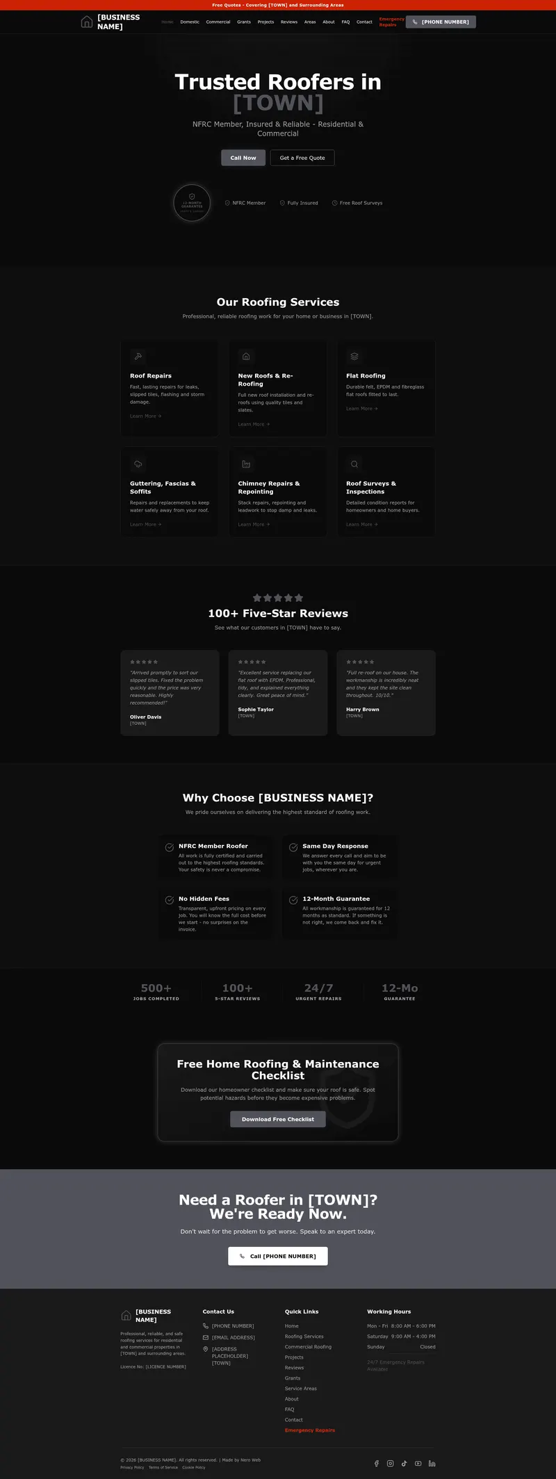 Builder website preview