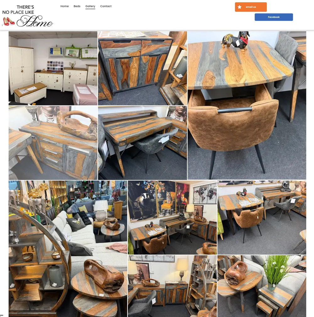 There's No Place Like Home Gallery Page original site before rebuild