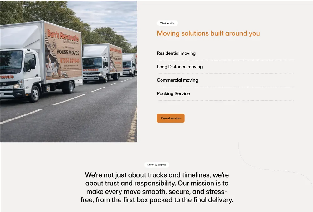 Dan's Removals New Section 1