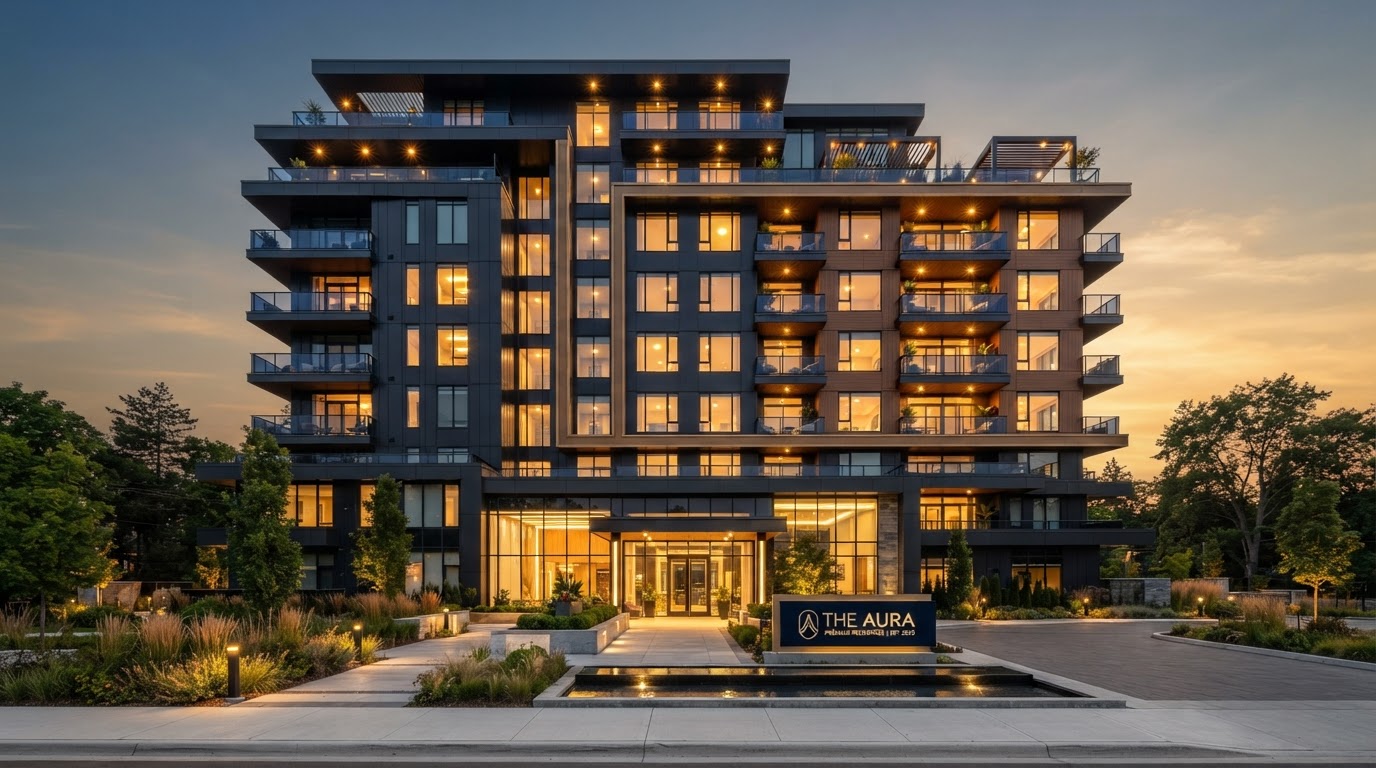 Luxury residential apartment building managed by Vision Management & Maintenance
