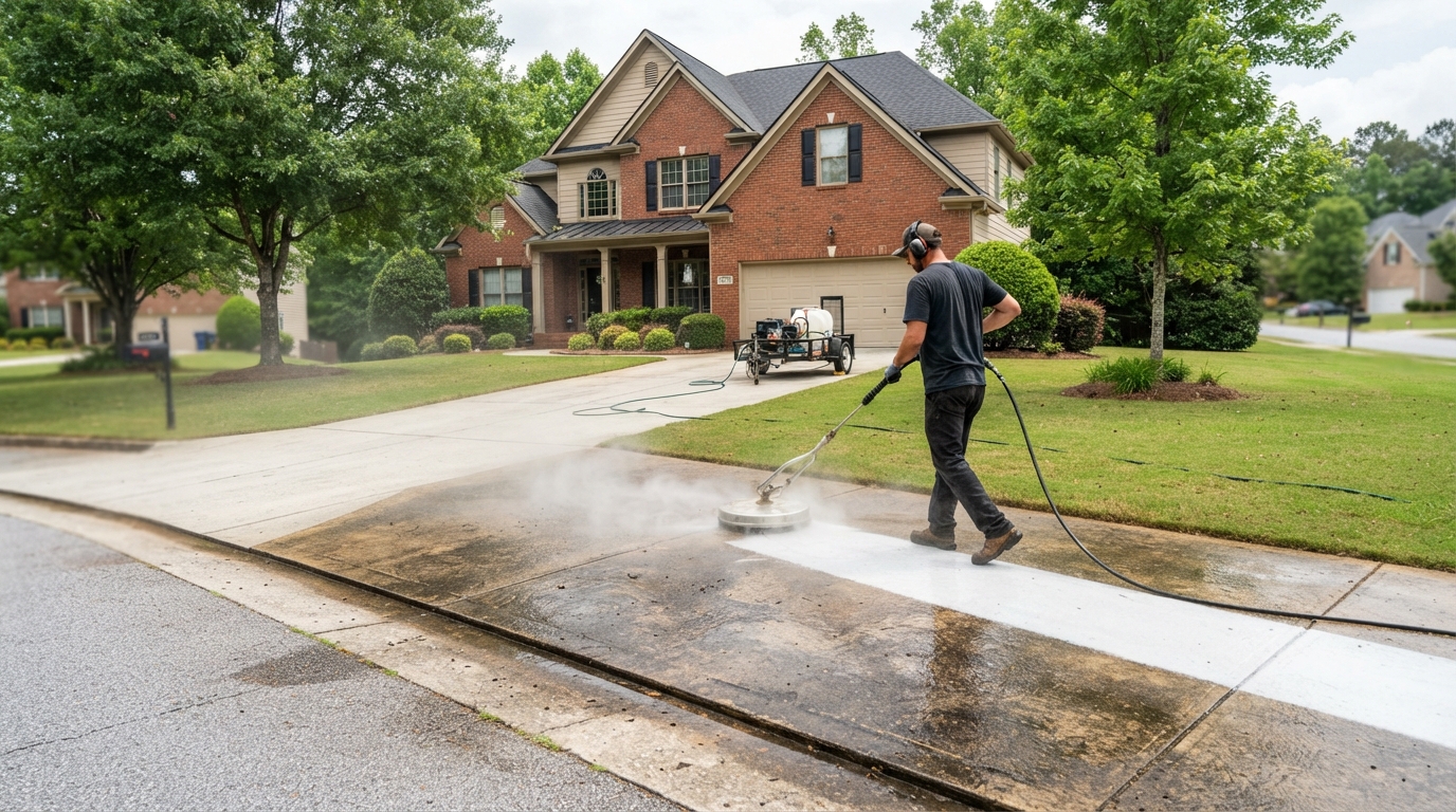 Professional pressure washing service in Cumming GA