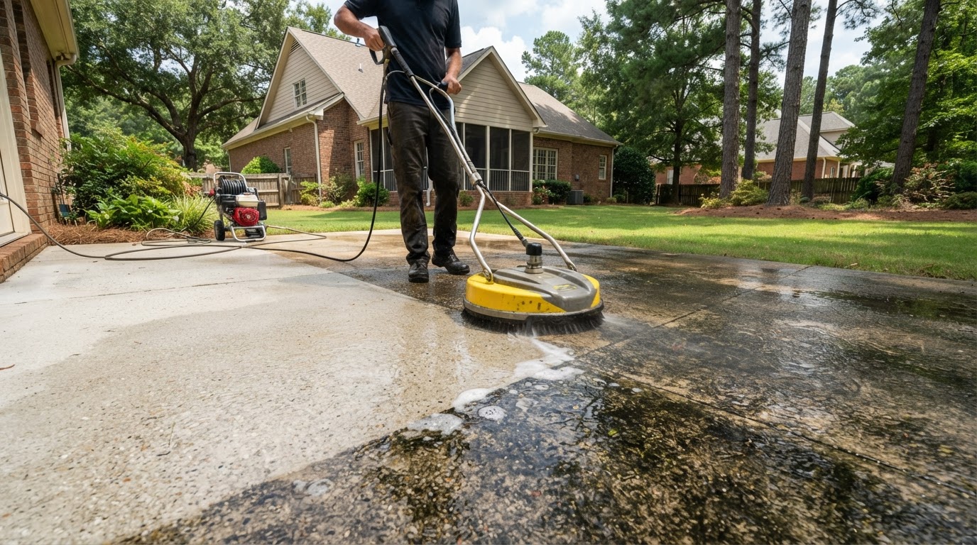 Professional concrete cleaning service in Cumming GA