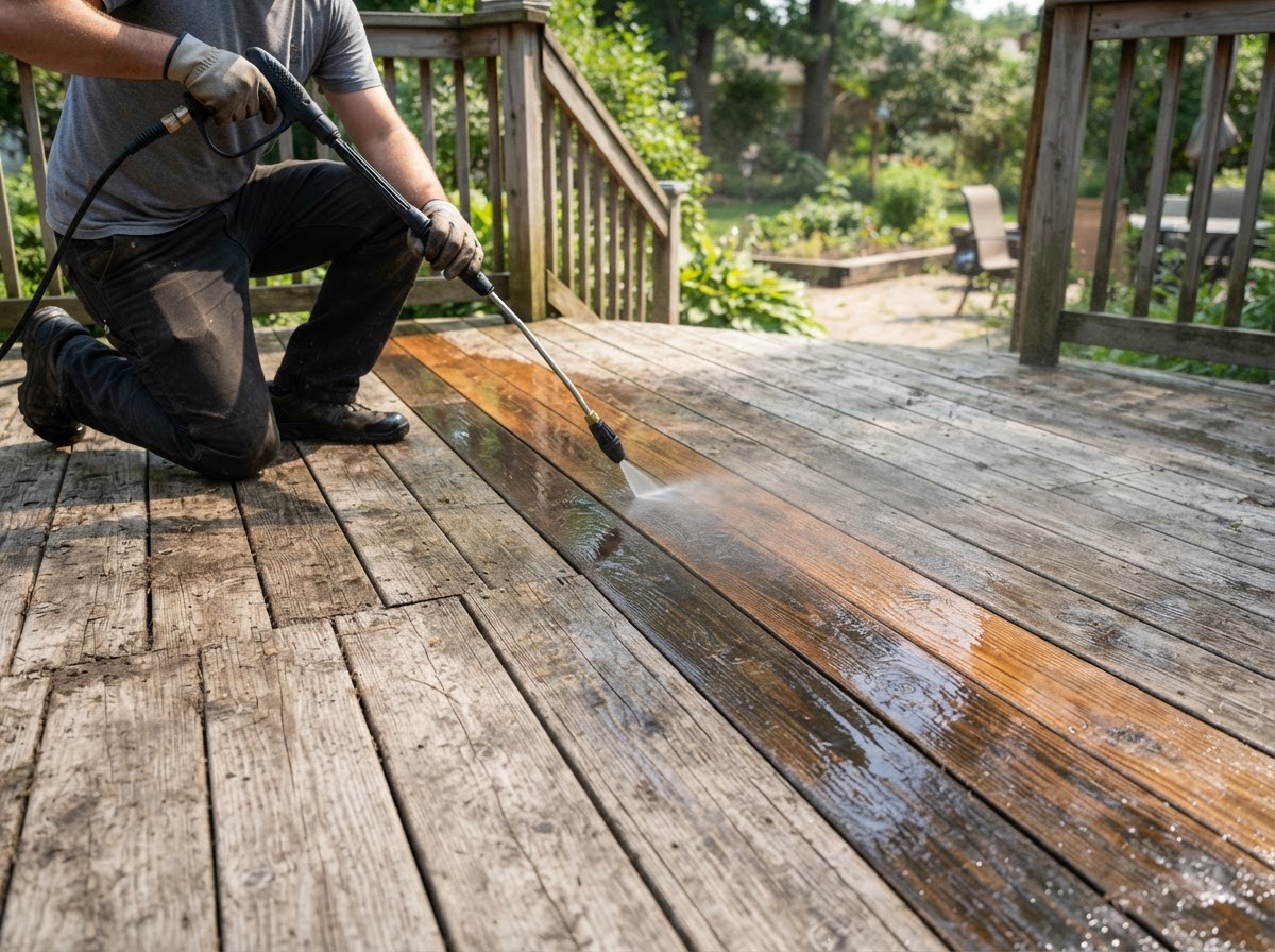 Deck cleaning in Cumming GA