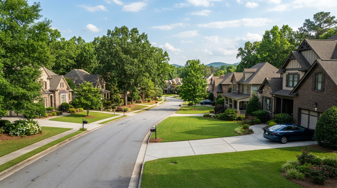 North Georgia suburban neighborhoods served by OCB Pressure Washing