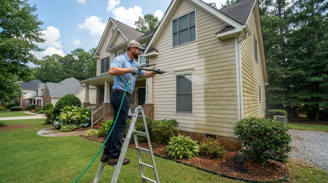 Professional siding cleaning service in Cumming GA