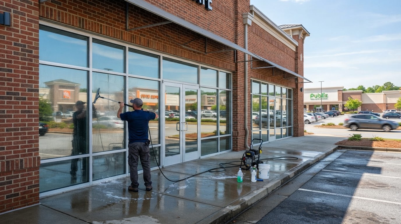 Professional storefront cleaning service in Cumming GA