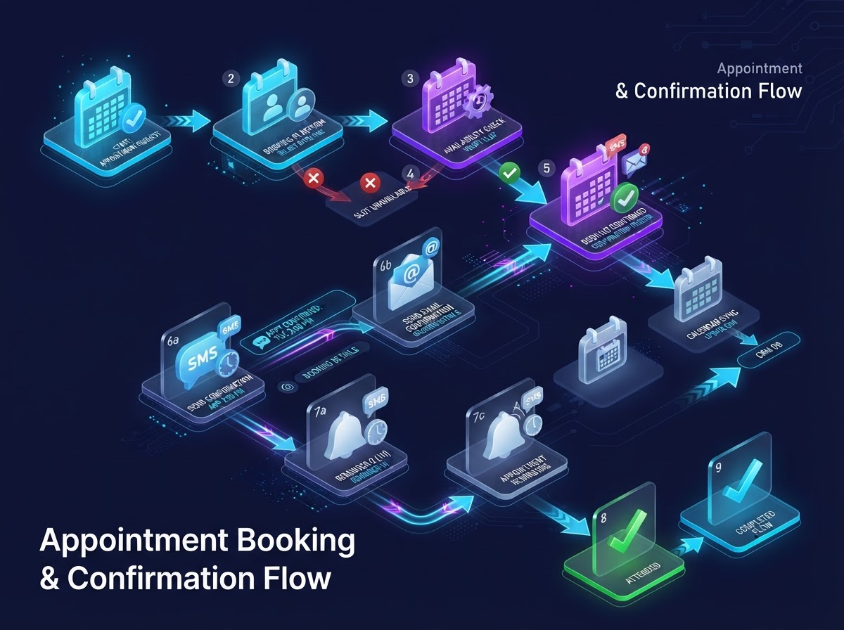 Appointment Booking & Confirmation Flow