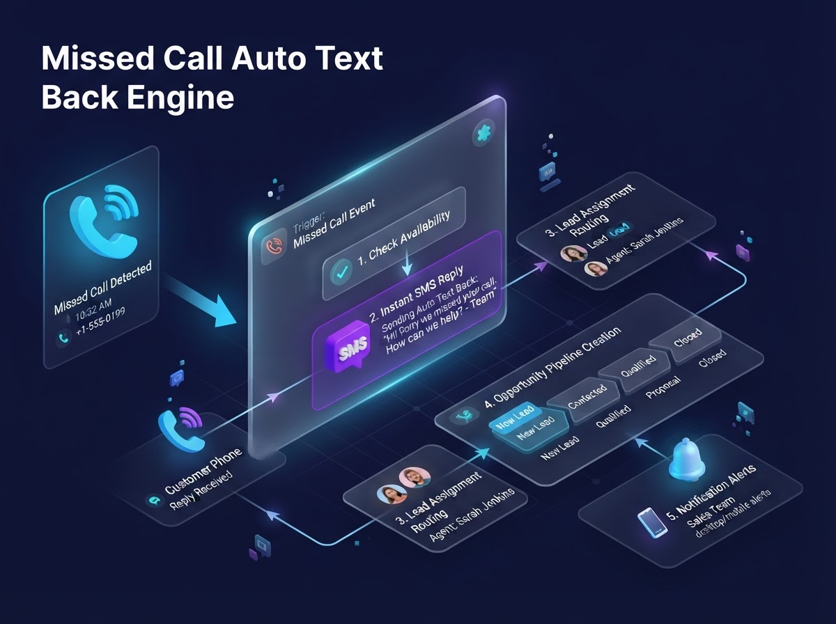 Missed Call - Auto Text Back Engine