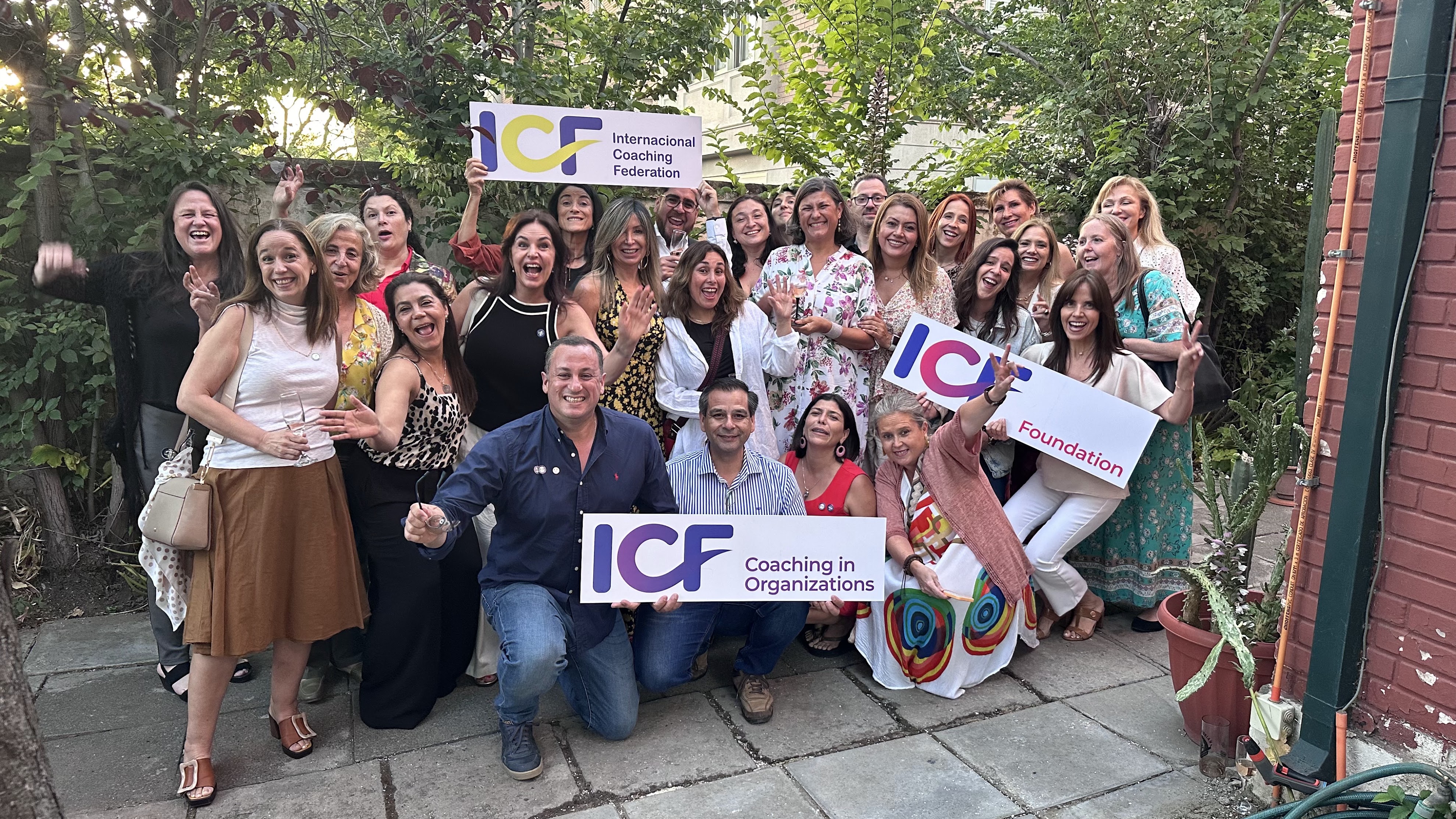 Felipe Peña y Lillo con el equipo de la International Coaching Federation (ICF)