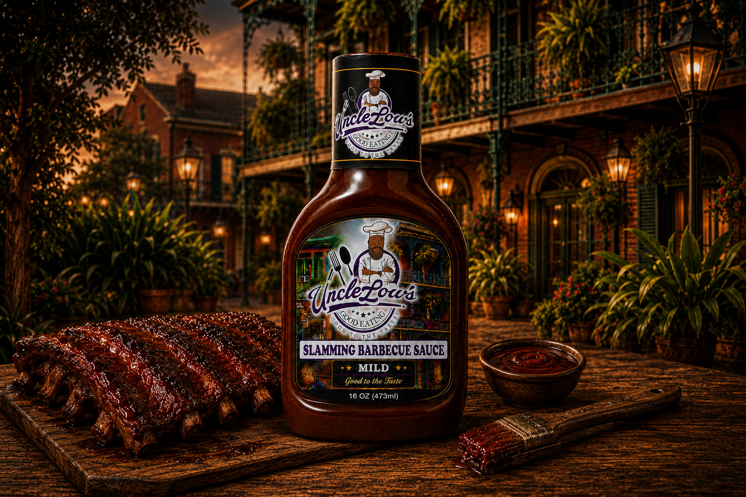 Uncle Low's Slamming Barbecue Sauce Mild bottle