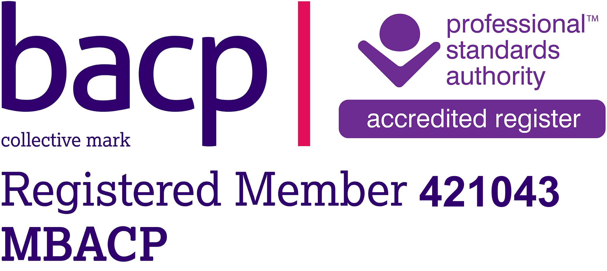 BACP Registered Member 421043 MBACP