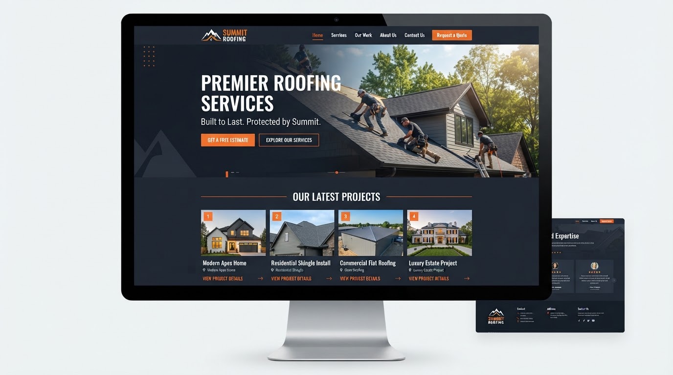 Summit Roofing — Roofing contractor website by New Leads Marketing