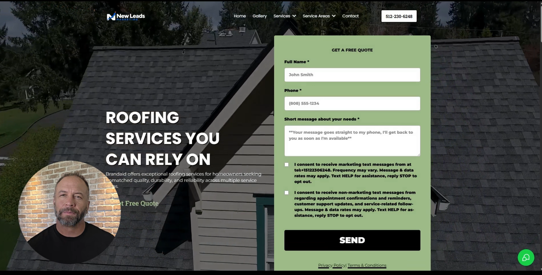 Website design and marketing systems for contractors