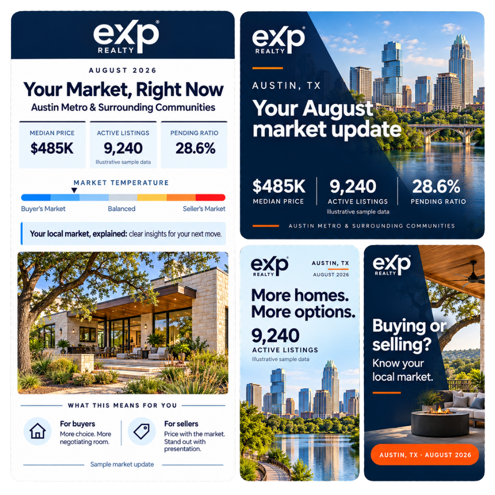 Austin, TX Metro Market Newsletter & Social Posts