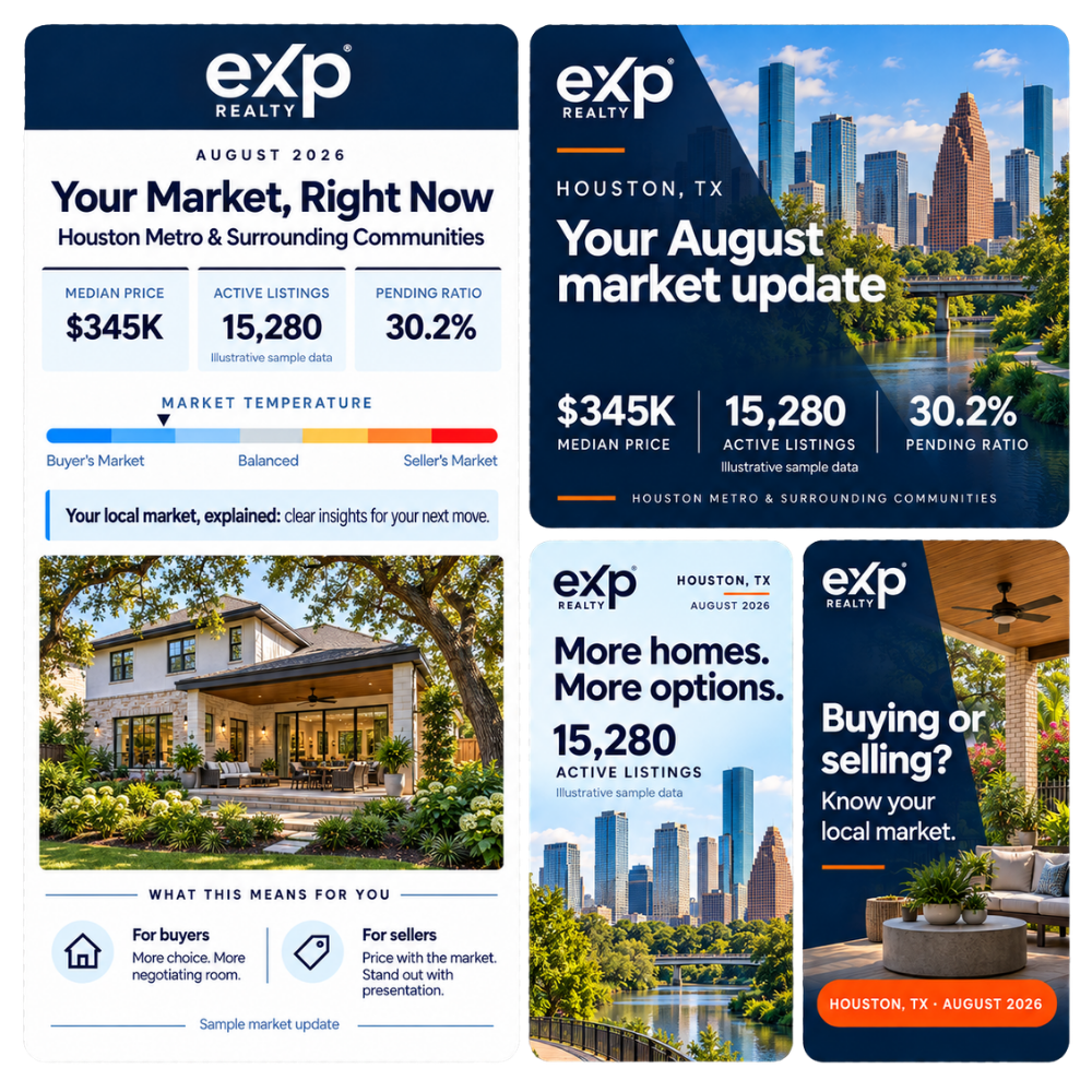 Houston, TX Metro Market Newsletter & Social Posts