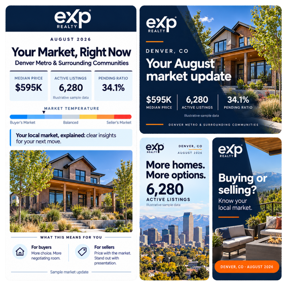 Denver, CO Metro Market Newsletter & Social Posts