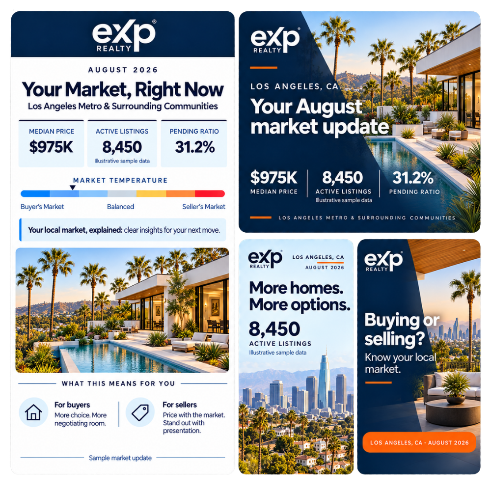 Los Angeles, CA Metro Market Newsletter & Social Posts