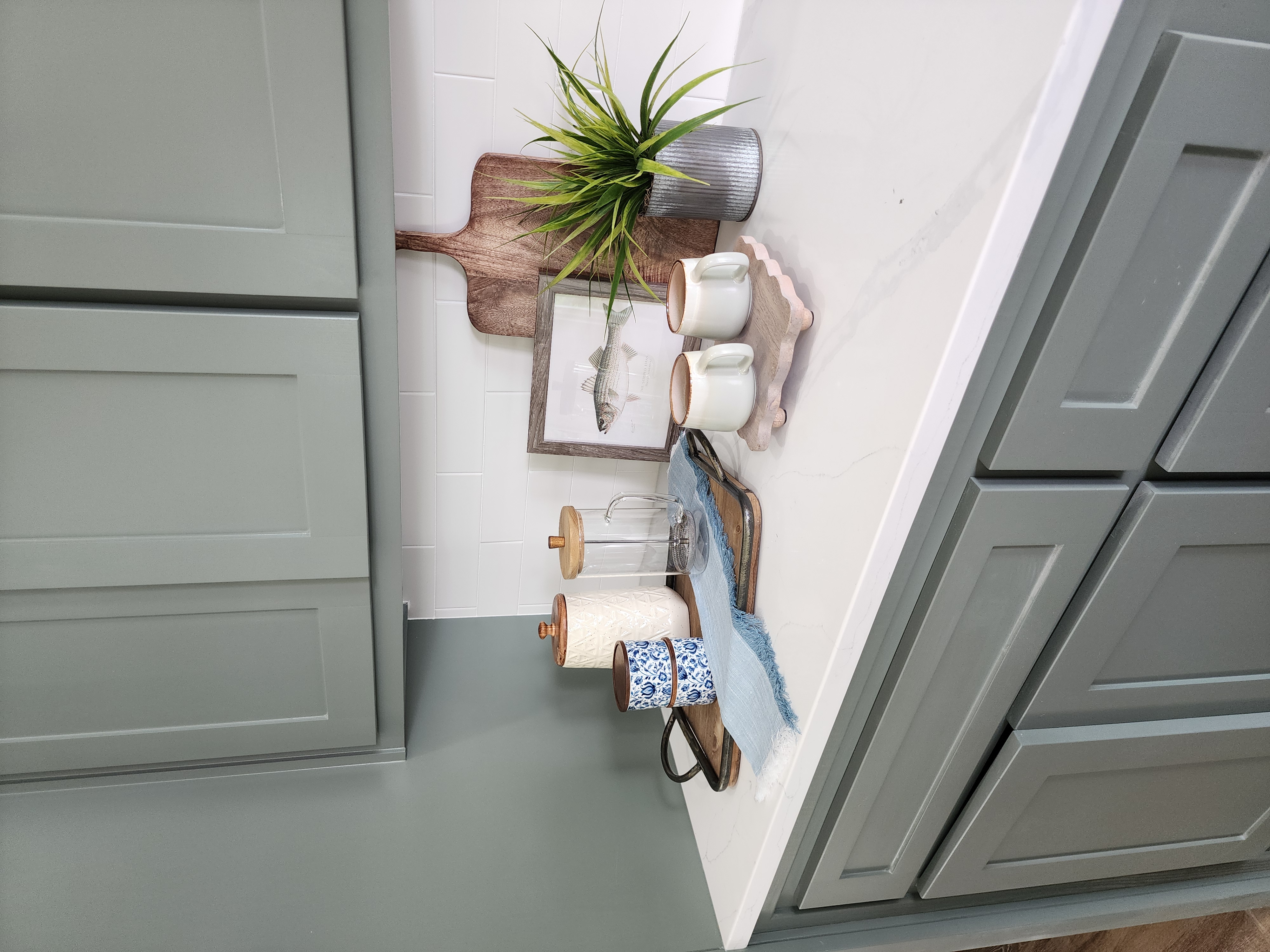 Staged interior detail