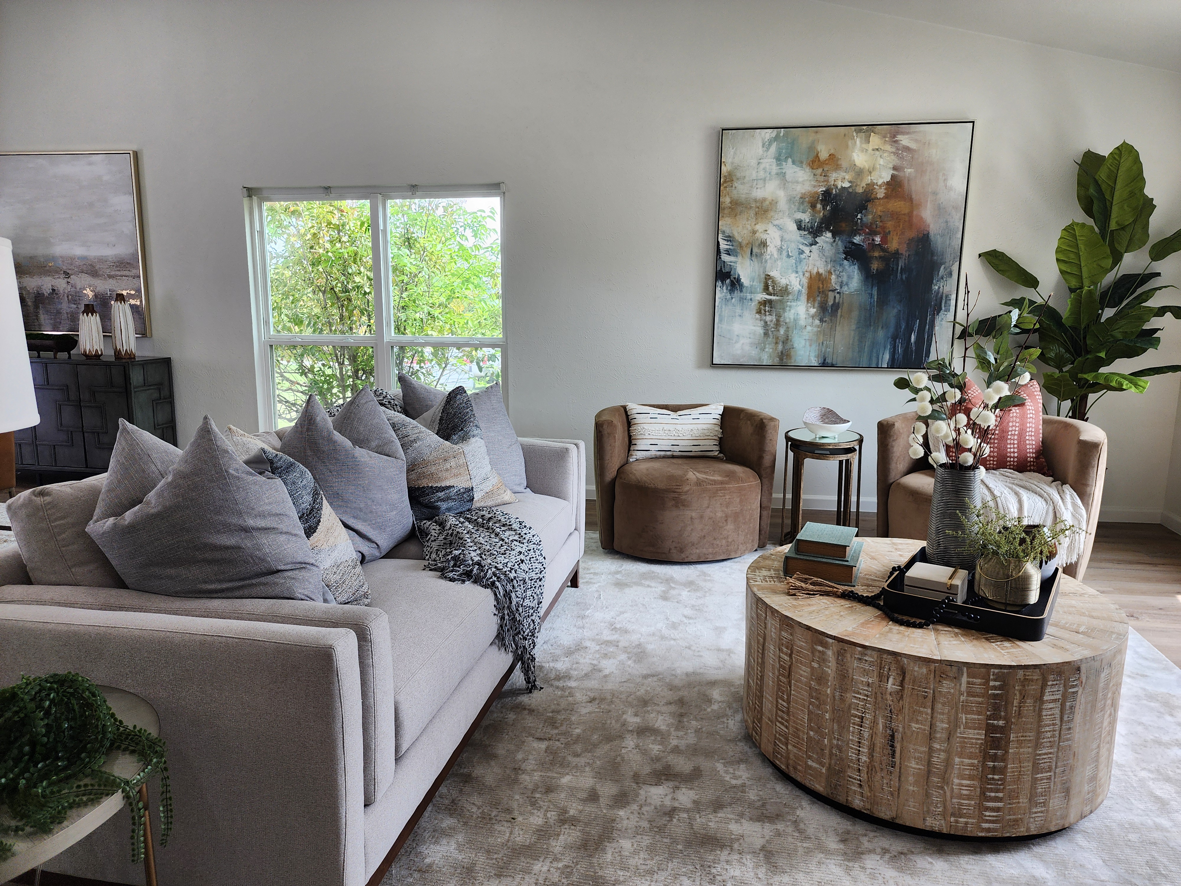 Staged interior detail