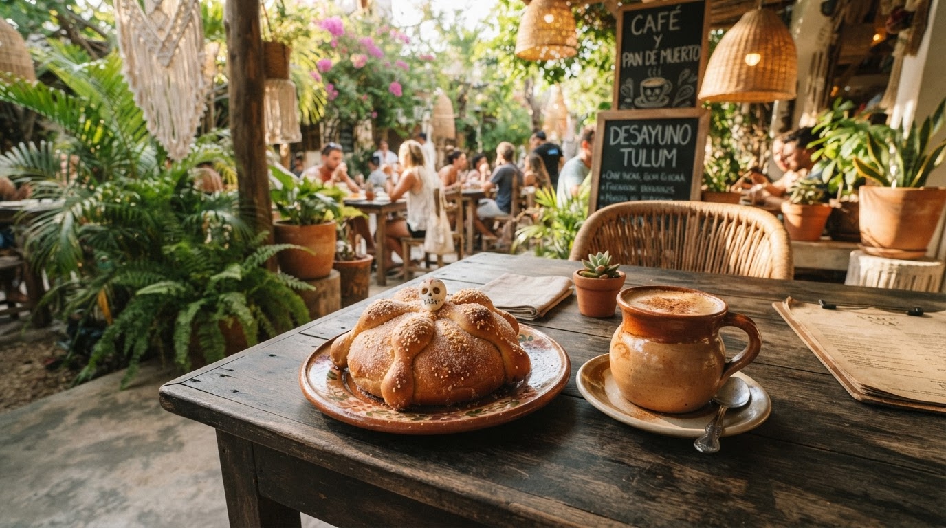Floratta Café Tulum Review: Artisanal Coffee & Pan de Muerto in Downtown Tulum