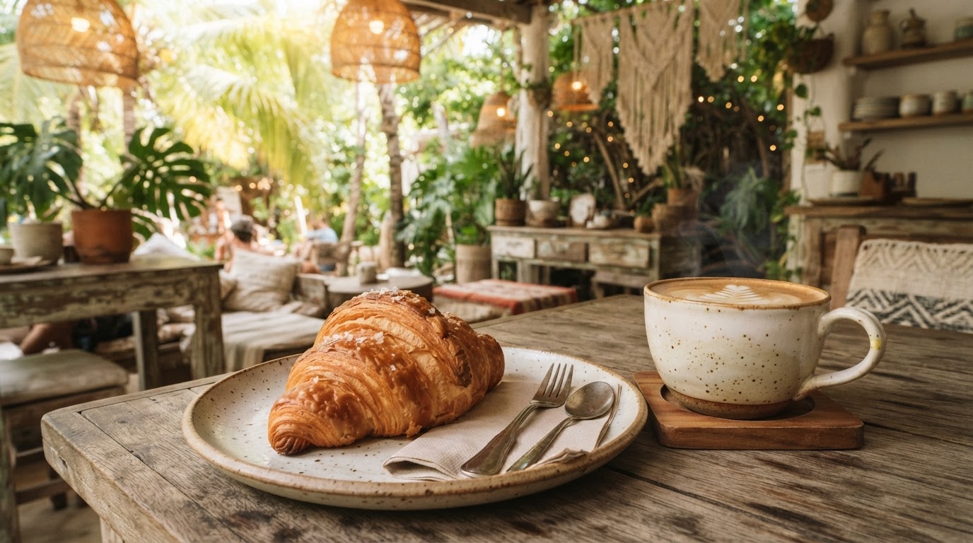 Gardenia Tulum Review: Flaky Croissants & Specialty Coffee in Downtown Tulum