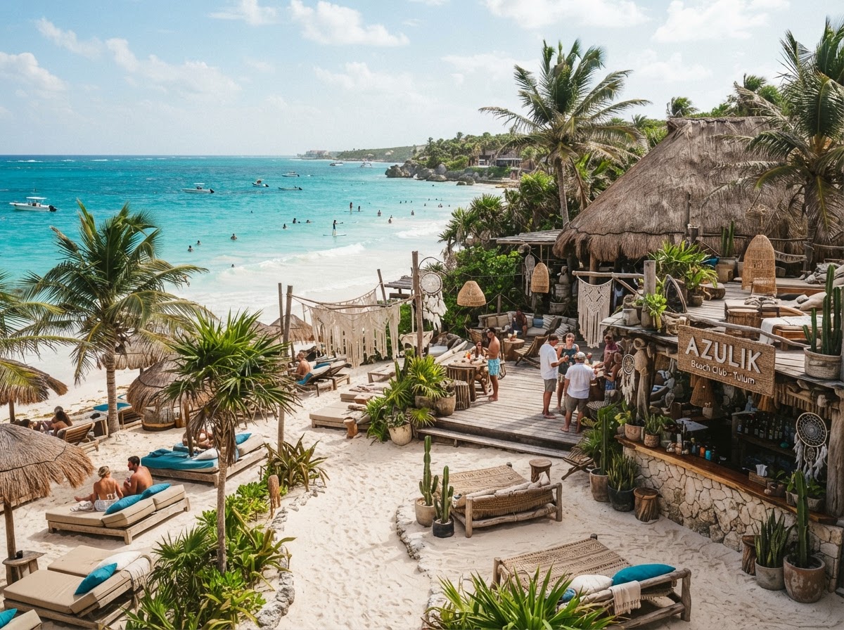 Tulum — Beach clubs, cenotes & ruins