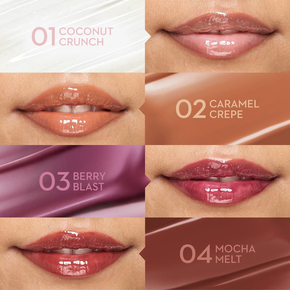 Petal Shield SPF50 Lip Treatment swatch & model look