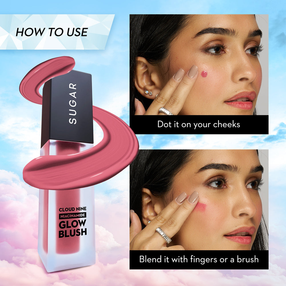 Honeycomb Niacinamide Glow Blush swatch & model look