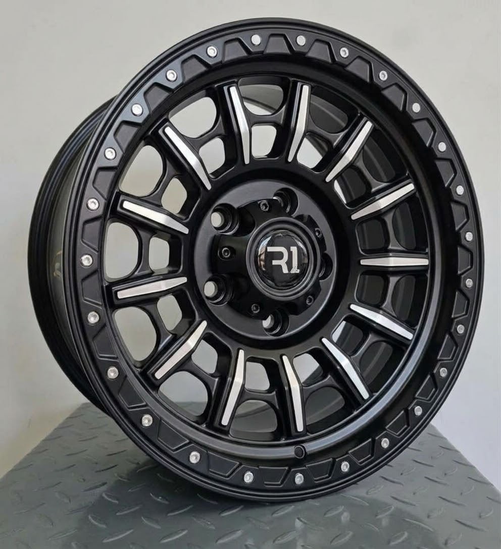 Rin 17X9 5-139.7 MATE BLACK MACHINED FACE 17X9 5-139.7 - Llantas Imperio