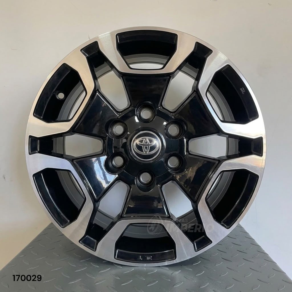 Rin 17X7.5 6-139.7 BLACK POLISH 17X7.5 6-139.7 - Llantas Imperio