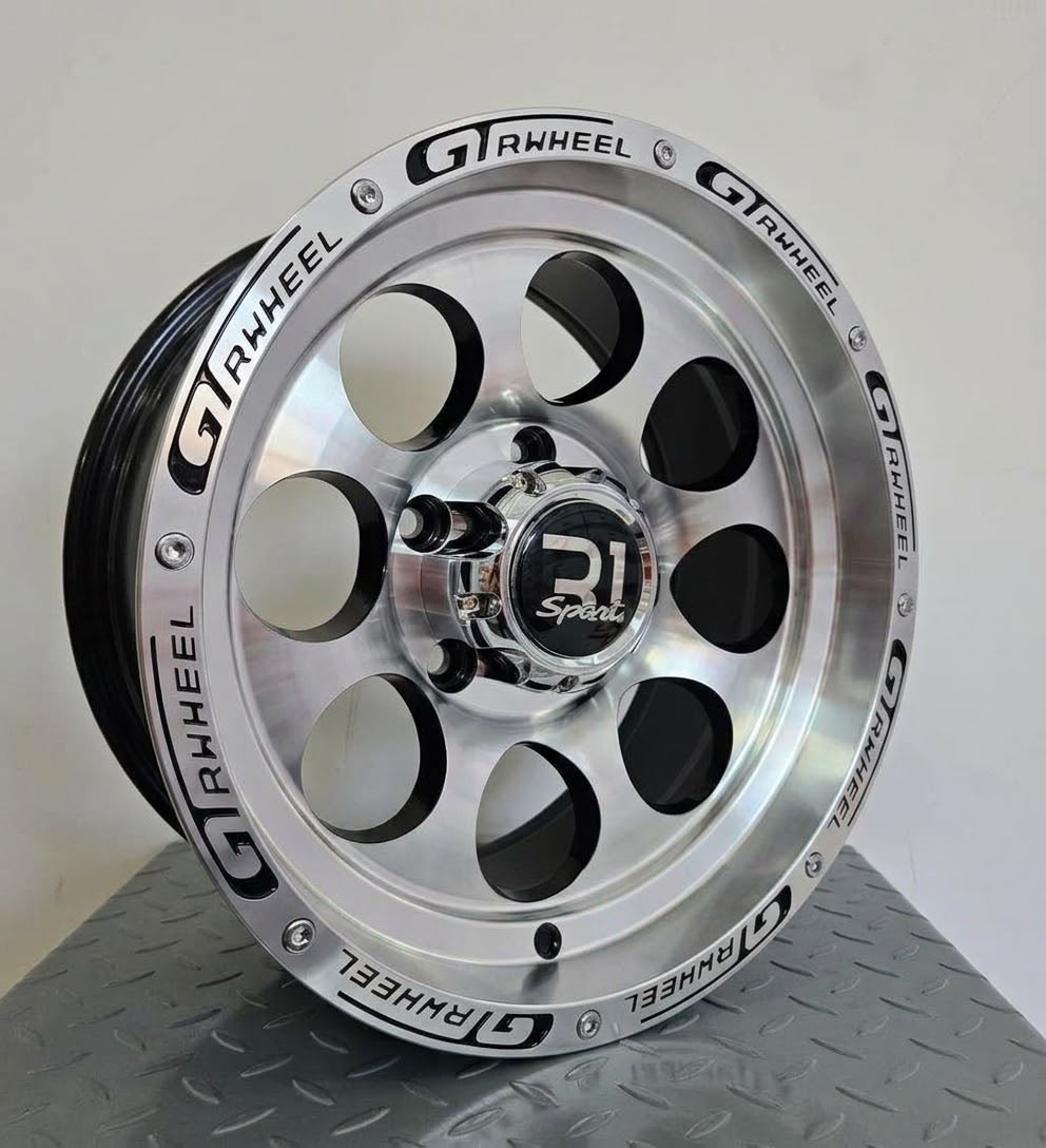 Rin 15X8 5-127 BLACK MACHINE FACE 15X8 5-127 - Llantas Imperio