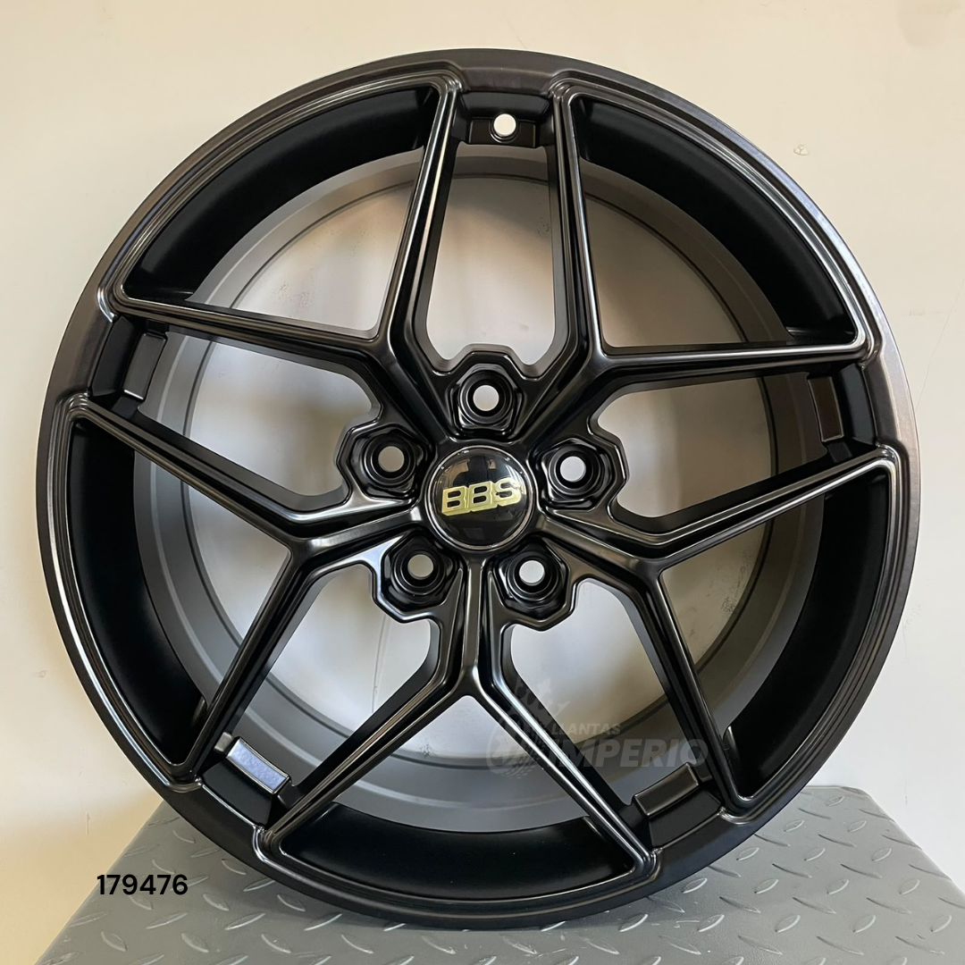 Rin R1 SPORT MATT BLACK 17X7.5 5-114.3 - Llantas Imperio