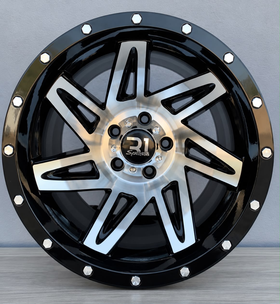 Rin 15X10 5-114.3 BLACK POLISH 15X10 5-114.3 - Llantas Imperio