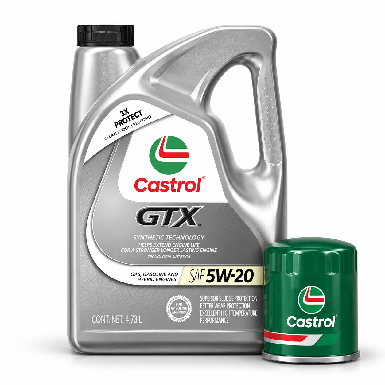 Castrol GTX 5W-20 Synthetic Technology - Llantas Imperio