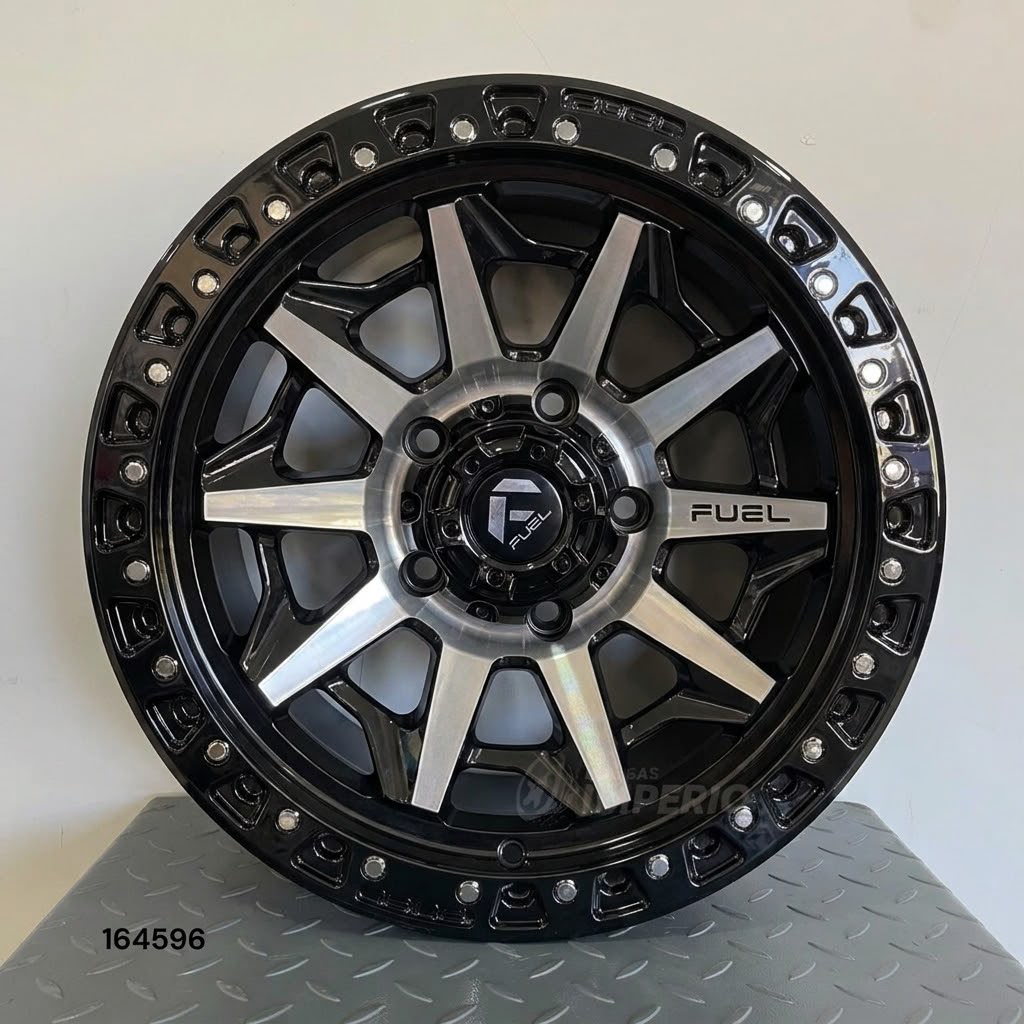 Rin 16X8 5-135 BLACK MACHINE FACE CHROME RIV 16X8 5-135 - Llantas Imperio