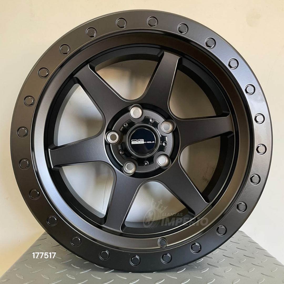 Rin CX3 FULL MATE BLACK 17X9 5-127 - Llantas Imperio