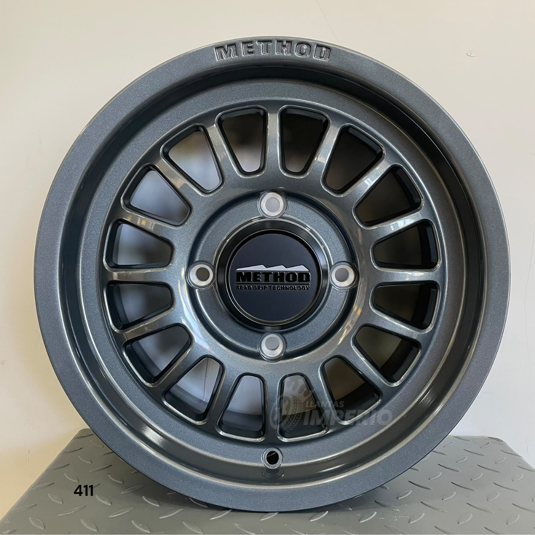 Rin METHOD GLOSS TITANIUM BEADGRIP 15X7 4-136 CAN AM X3 - Llantas Imperio