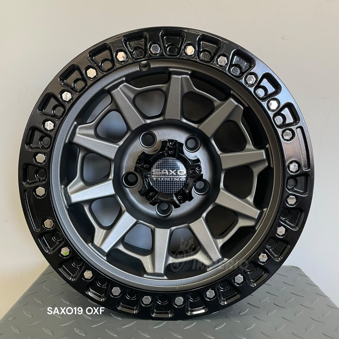 Rin SAXO 19 NEGRO OXFORD 15X8 5-114.3 - Llantas Imperio