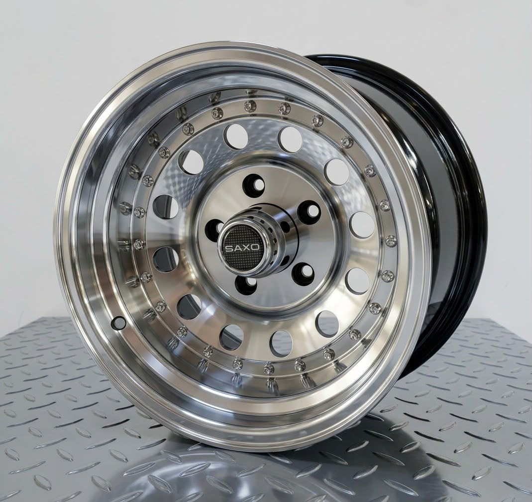 Rin 15X10 5-127 BLACK MACHINED FACE 15X10 5-127 - Llantas Imperio