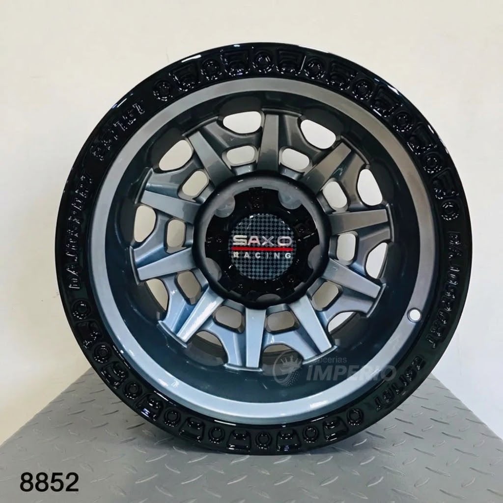 Rin 15X10 5X114.3 GUNMETAL LIP BLACK 15X10 5-114.3 - Llantas Imperio