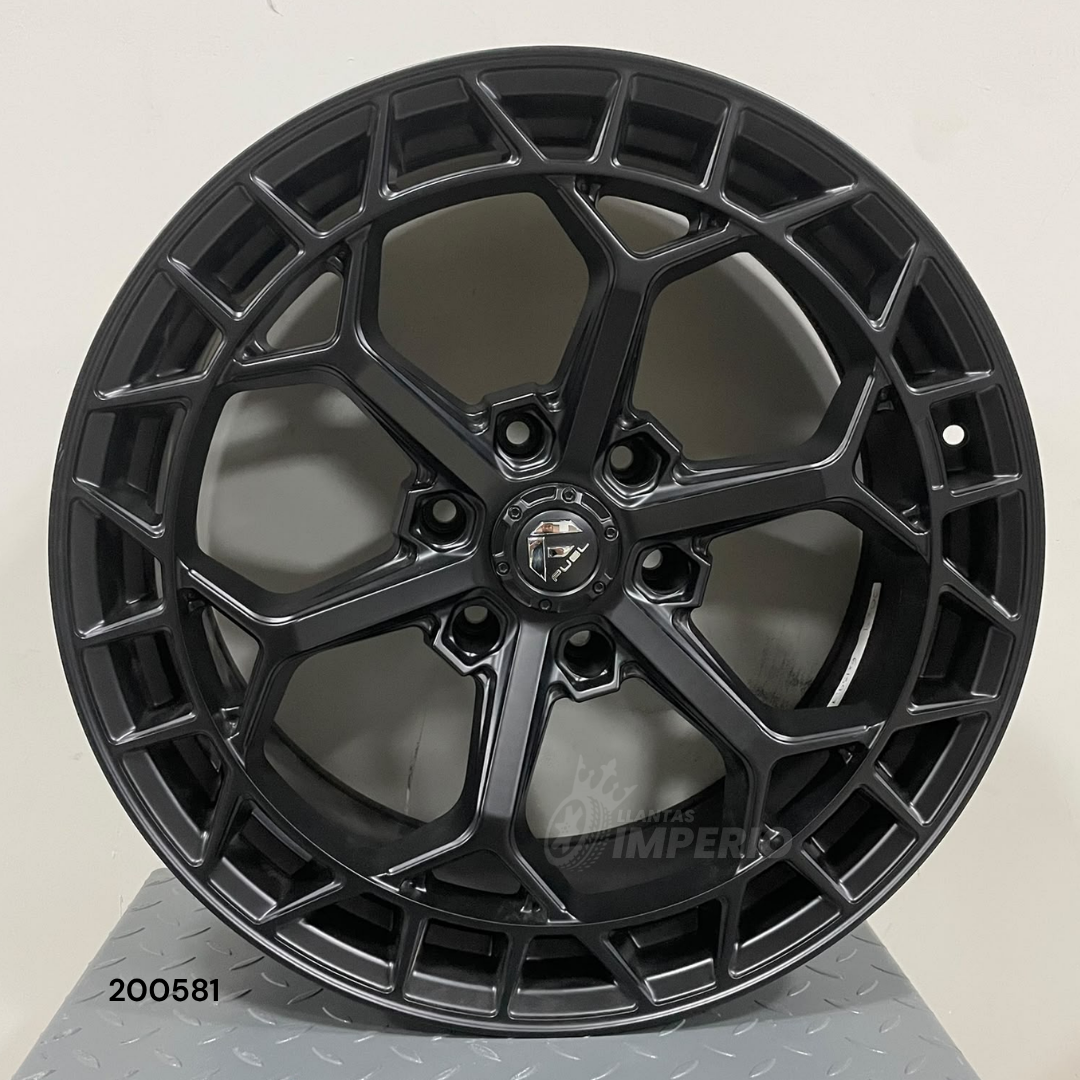Rin 20X9 6-139.7 MATE BLACK 20X9 6-139.7 - Llantas Imperio