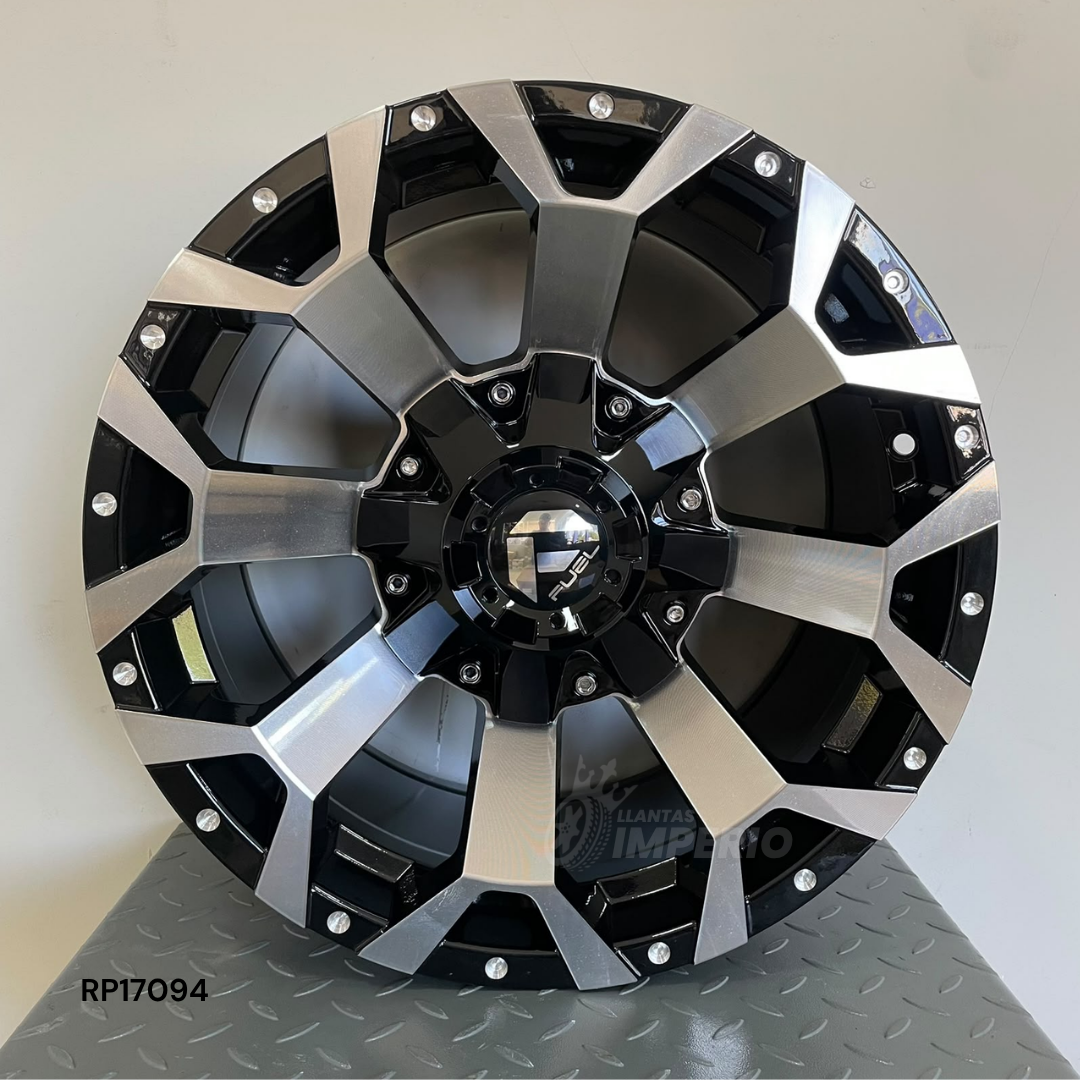 Rin FUEL RP17094 MACHINE FACE 17X9 8-165.1 - Llantas Imperio