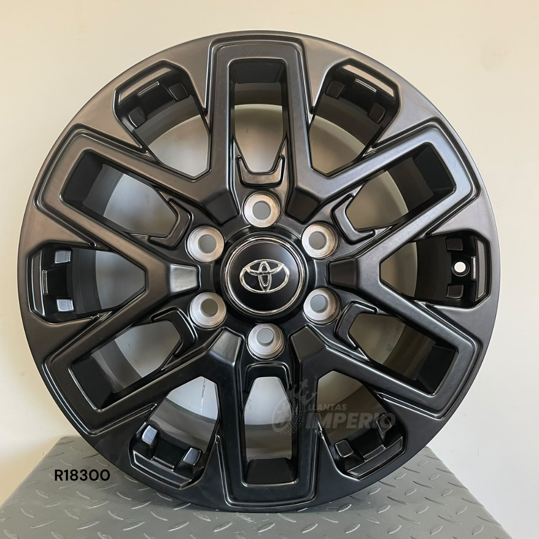 Rin 18X7.5 6-139.7 BLACK GLOSS 18X7.5 6-139.7 - Llantas Imperio